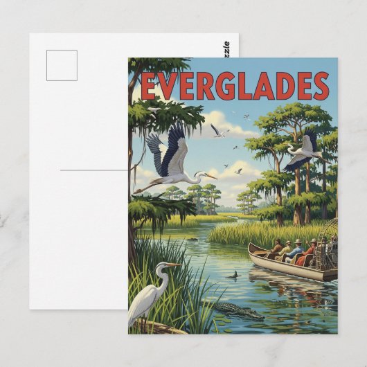  Everglades National Park Florida Reizen Briefkaart (Voorkant / Achterkant)
