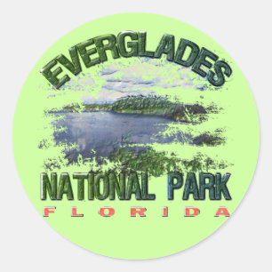 Everglades National Park, Florida Ronde Sticker