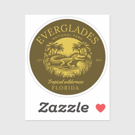 Everglades National Park Florida  Sticker (Vel)