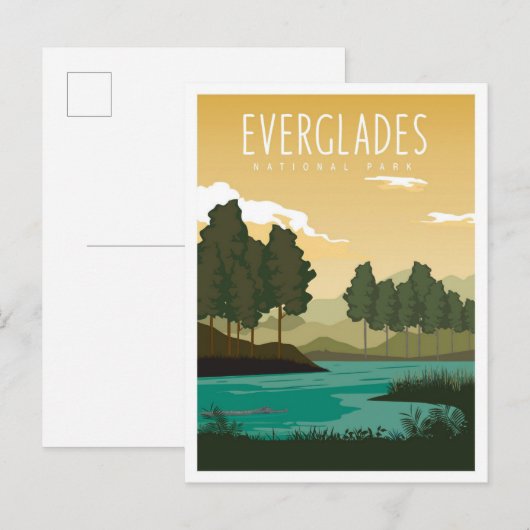 Everglades National Park Florida USA Travel Briefkaart (Voorkant / Achterkant)
