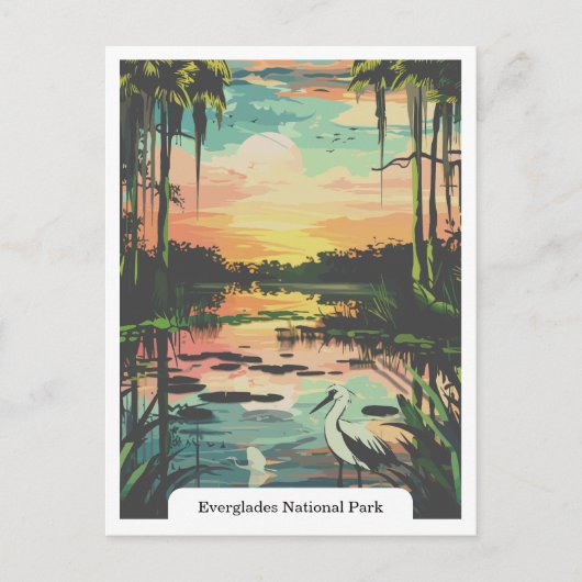 Everglades National Park, Florida, Verenigde State Briefkaart (Voorkant)