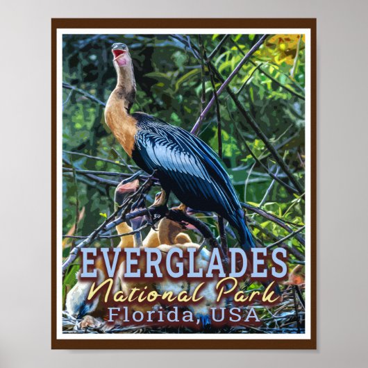 EVERGLADES NATIONAL PARK - FLORIDA VERENIGDE STATE POSTER (Voorkant)
