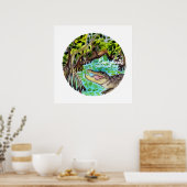 Everglades National Park Florida Waterverf Poster (Keuken)