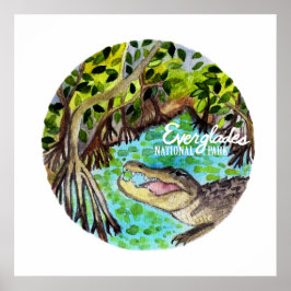 Everglades National Park Florida Waterverf Poster