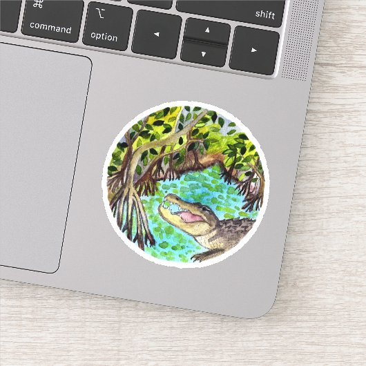 Everglades National Park Florida Waterverf Sticker (Detail)