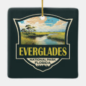 Everglades National Park Illustratie Reiskunst Keramisch Ornament (Achterkant)