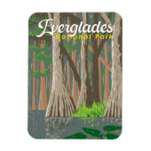 Everglades National Park Illustratie Reiskunst Magneet (Verticaal)