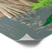 Everglades National Park Illustratie Reiskunst Poster (Hoek)