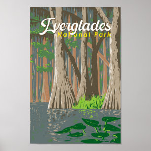 Everglades National Park Illustratie Reiskunst Poster