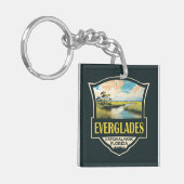 Everglades National Park Illustratie Reiskunst Sleutelhanger (Voorkant Links)