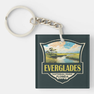 Everglades National Park Illustratie Reiskunst Sleutelhanger