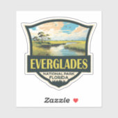 Everglades National Park Illustratie Reiskunst Sticker (Vel)