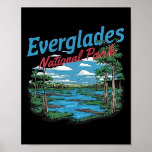 Everglades National Park Illustratie Wandeltocht R Poster