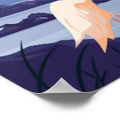 Everglades National Park Night Egret  Poster (Hoek)