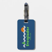 Everglades National Park Retro Bagagelabel (Achterkant verticaal)