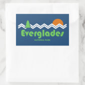 Everglades National Park Retro Rechthoekige Sticker (Tas)