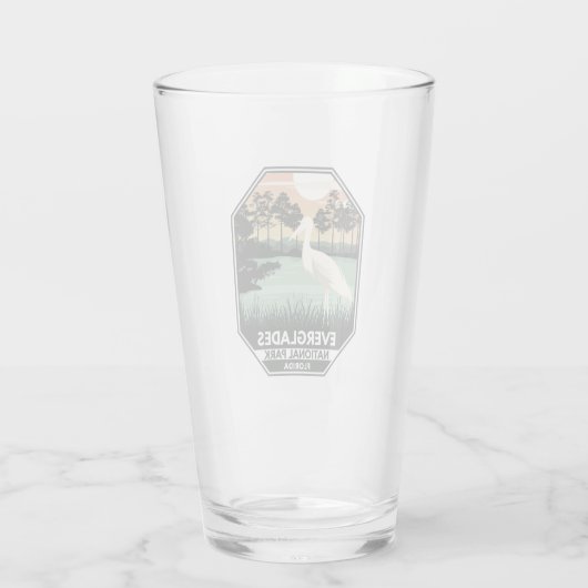 Everglades National Park Sunset Egret  Glas (Achterkant)