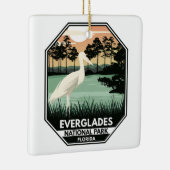 Everglades National Park Sunset Egret Keramisch Ornament (Rechts)