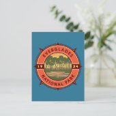 Everglades National Park Sunset Retro Compass Briefkaart (Staand voorkant)