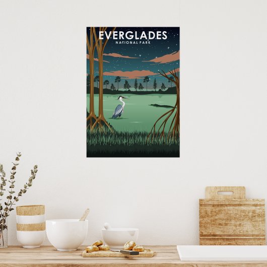 Everglades National Park Travel Poster (Keuken)