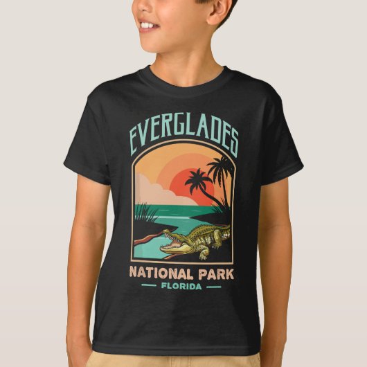 Everglades National Park US Crocodile Florida Alli T-shirt (Voorkant)