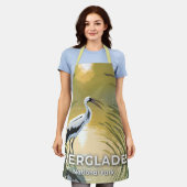 Everglades National Park | Watercolor Stork Schort (Gedragen)