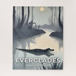 Everglades National Park | Waterverf Alligator Legpuzzel