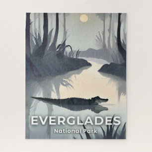 Everglades National Park   Waterverf Alligator Legpuzzel