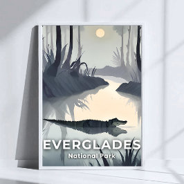 Everglades National Park | Waterverf Alligator Poster