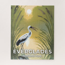 Everglades National Park | Waterverf Ooievaar Legpuzzel
