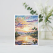 Everglades National Park Waterverf Schilderij Briefkaart (Staand voorkant)