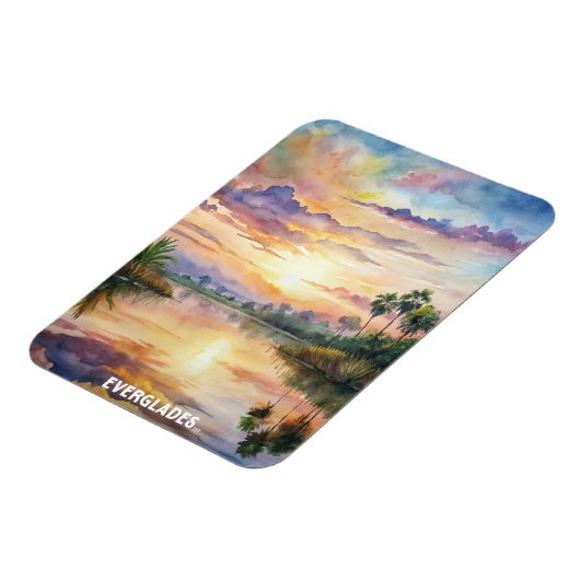 Everglades National Park Waterverf Schilderij Magneet (Linkerzijde)