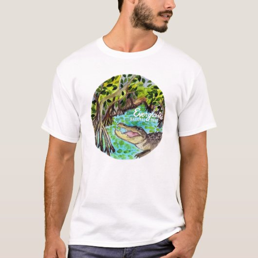 Everglades National Park Waterverf T-shirt (Voorkant)