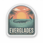 Everglades National Park Wildlife Badge Sticker (Voorkant)