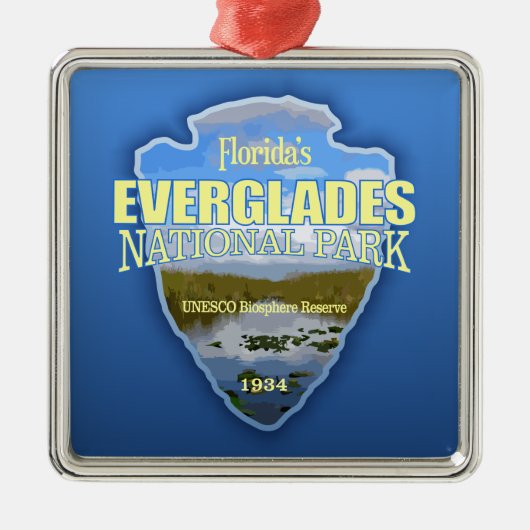 Everglades NP (pijlpunt) Metalen Ornament (Voorkant)