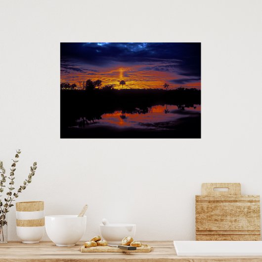 Everglades Sunset Poster (Keuken)