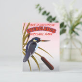 Everglades vintage reisposter. briefkaart (Staand voorkant)