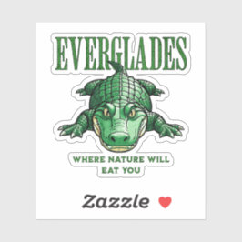 Everglades – Waar de Natuur Je Zal Opeten - Alliga Sticker