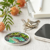 Everglades Waterverf Crocodile Alligator Nederland Sleutelhanger (Zijkant)