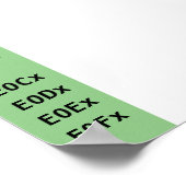 Everglow-lettertypeligaturen Poster (Hoek)