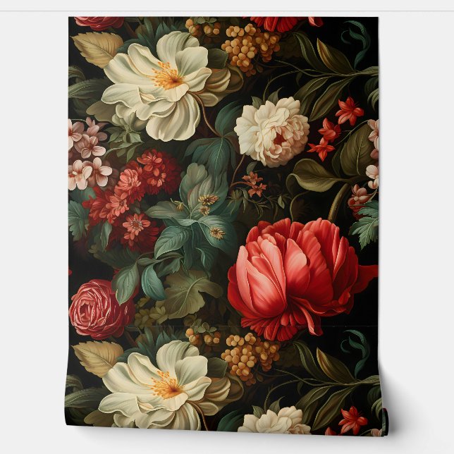 Everglow Noel Bloemen Botanisch Behang (Afrollen)