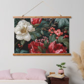 Everglow Noel Bloemen Botanisch Hangend Wandkleed (Slaapkamer)