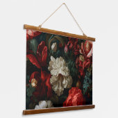 Everglow Noel Bloemen Botanisch Hangend Wandkleed (Gebogen)