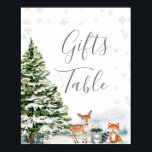 Evergreen Animal Winter Nederland Cadeaus Tafel Poster<br><div class="desc">Evergreen Animal Winter Nederland Verjaardagscadeaus Tafelteken</div>