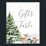 Evergreen Animal Winter Nederland Cadeaus Tafel Poster<br><div class="desc">Evergreen Animal Winter Nederland Verjaardagscadeaus Tafelteken</div>