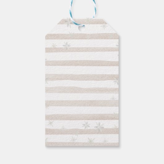 Evergreen Animal Winter Nederland Dank u wel Cadeaulabel (Achterkant)