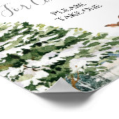 Evergreen Animal Winter Nederland Dank u wel Poster (Hoek)