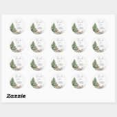 Evergreen Animal Winter Nederland Dank u wel Ronde Sticker (Vel)