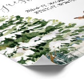 Evergreen Animal Winter Nederland Foto Guestbook Poster (Hoek)