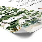 Evergreen Animal Winter Nederland Party Welkom Poster (Hoek)